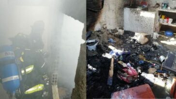 Una persona afectada y una vivenda comprometida por incendio en el barrio Mercedes Centro en Armenia