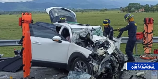 Una persona muerta dejó un accidente en la vía que conduce a Villanueva