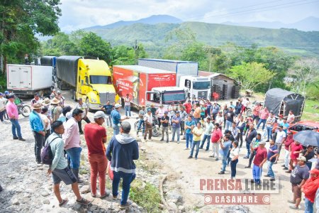 Amenaza de bloqueo en la ruta de La Libertad y la alterna sigue viva. Presentan exigente pliego de peticiones