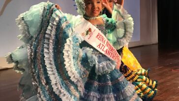 Matilde Sofía Flórez Romero del Instituto Ariano, obtuvo el título de Reina Intercolegial de la Cumbia Atlántico 2022.