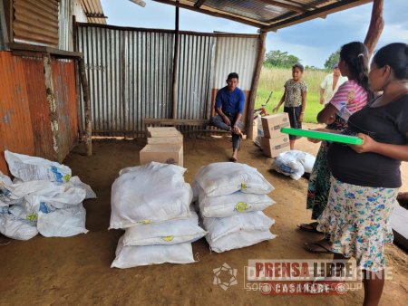 Ayuda humanitaria recibieron víctimas indígenas de Mapiripán y Puerto Gaitán