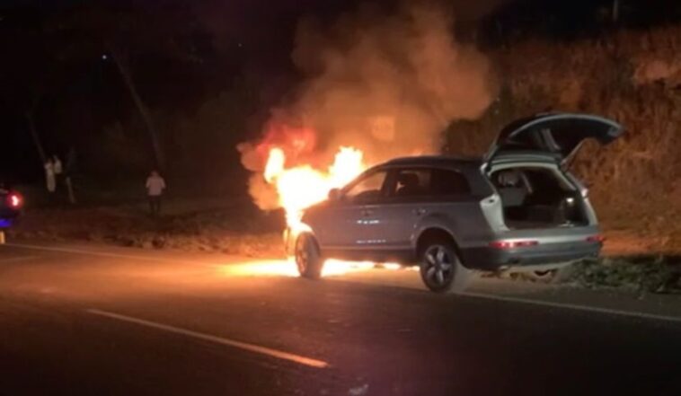 camioneta se incendió