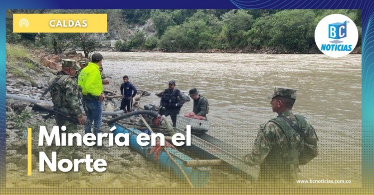 Capturaron a ocho personas por desarrollar minería ilegal en el Norte de Caldas