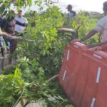 Cerrada vía Montería – Lorica: comunidad protesta y exigen balasto para mejora de vías