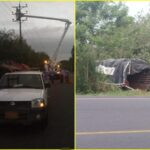 Choque de camión contra poste dejó sin energía al Puerto de Tumaco