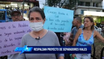 Ciudadanos de la Comuna 11 de Cali apoyan proyectos separadores viales