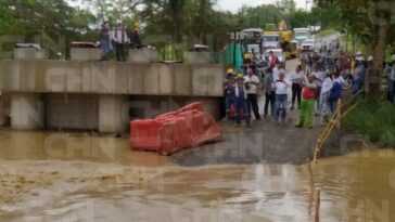 Comunidades de la vía Santa Lucía – Moñitos exigen la culminación del puente sobre el Km 7
