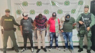 Cuatro hombres fueron capturados por el delito de hurto en Pitalito