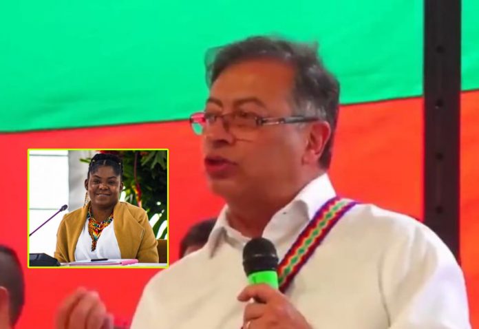 «Donde está el presidente no puede estar la vicepresidenta», dijo Petro, a quien esperaban en Guachené, Cauca