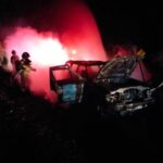 El carro se incendió en Unete (Aguazul): murió la mascota