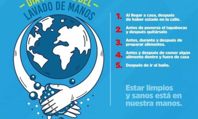 Este sábado15 de octubre se celebra el día mundial del lavado de manos