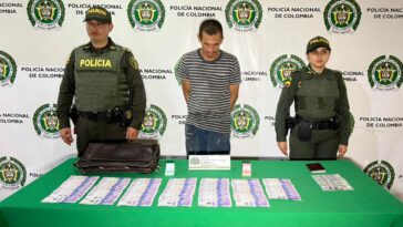 Fue capturado un hombre con $5.000.000 millones de pesos que habían sido hurtados y elementos personales