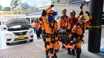 Gobernación del Atlántico realizó simulacro de emergencia