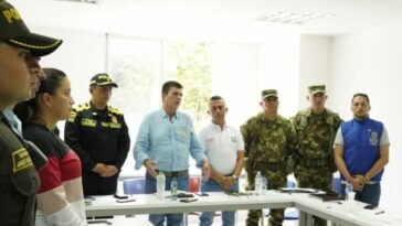 Gobernador Víctor Manuel Tamayo presidió Consejo de Seguridad en La Celia