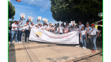 Mineros salieron a protestar en el Cesar