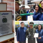 Urbaser entrega placa a la Policia Metropolitana de Soacha