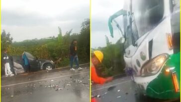 Otro bus de Transipiales chocó contra un automóvil en vía Panamericana