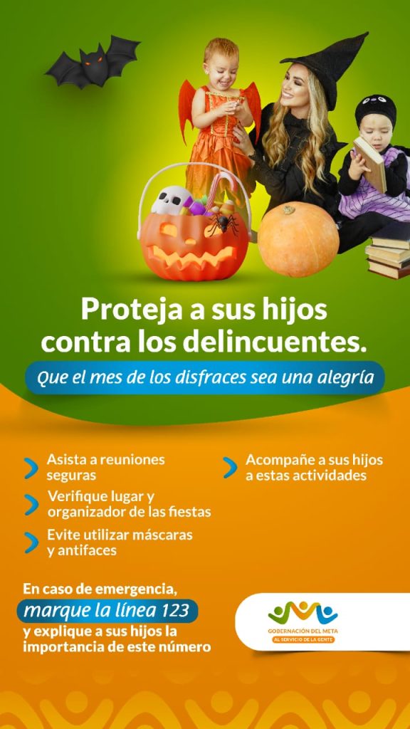 Proteja a sus hijos de los delincuentes este 31 de octubre ‘Dia de Halloween’