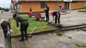 Realizaron minga de limpieza del parque del barrio Hernando Gómez