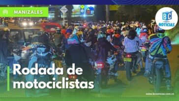 Rodada de motociclistas no dejó dormir a los manizaleños