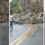 SE PRESENTA DERRUMBE DE ROCAS EN LA VÍA CAMBAO-VIANÍ- CUNDINAMARCA.