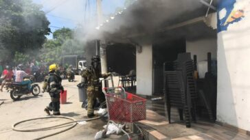 Se incendió restaurante en el barrio El Cundi