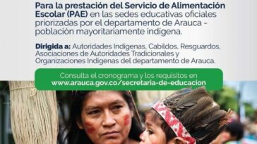 Secretaría de Educación Departamental abre convocatoria para PAE Indígena 2023