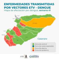 Secretaría de Salud Departamental evidencia cinco municipios en zona de epidemia por dengue