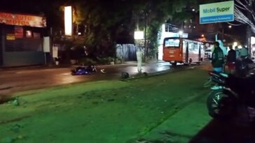 Motociclista muerto salado