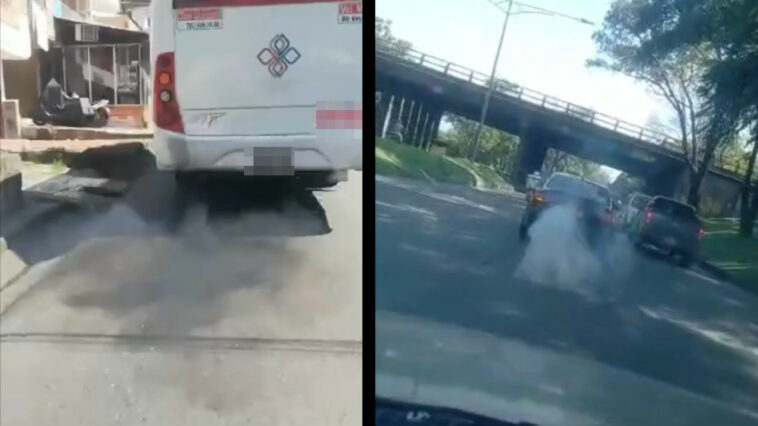 [Video] Grabaron estas chimeneas andantes contaminando en el Valle de Aburrá