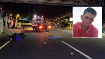 ¡Accidente fatal! Pareja de motociclistas chocó contra camión en la variante, sector la Florida. Uno de ellos murió