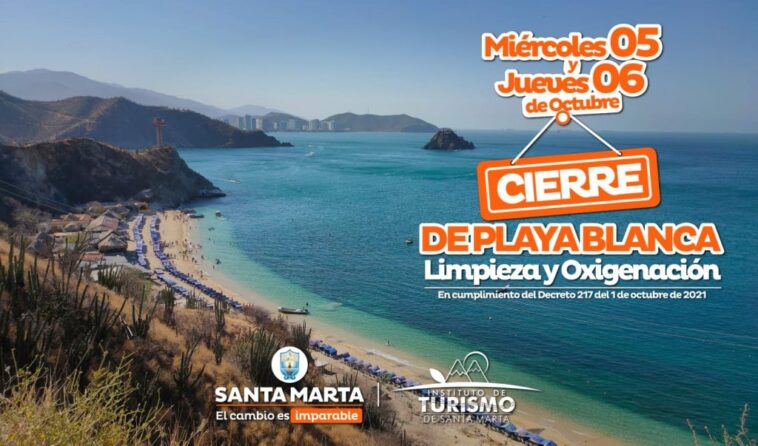 ¡Prográmese! Habrá cierre de playas y ríos la próxima semana en Santa Marta