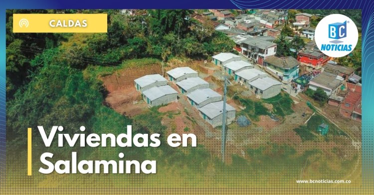 10 familias de Salamina recibieron viviendas construidas por bloqueras comunitarias