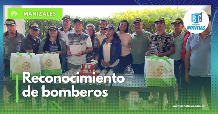 Alcaldía de Manizales exalta el trabajo de 14 funcionarios del Cuerpo Oficial de Bomberos