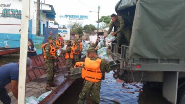 Armada de Colombia apoya poblaciones afectadas por el invierno en Bolívar y Sucre