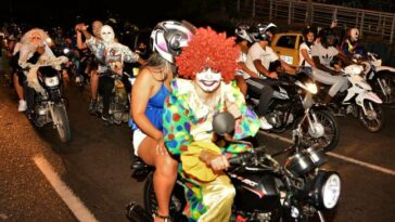 Caravanas de motociclistas en noche de Halloween en Neiva dejaron tres personas heridas  ￼