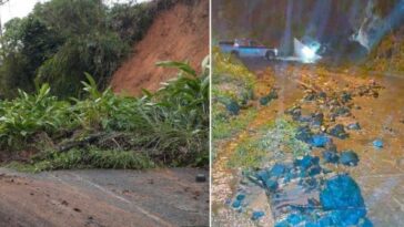 Cinco municipios del Quindío están en alerta roja por deslizamiento de tierra.