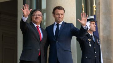 Comenzó la reunión entre el presidente Petro y su homólogo francés, Emmanuel Macron