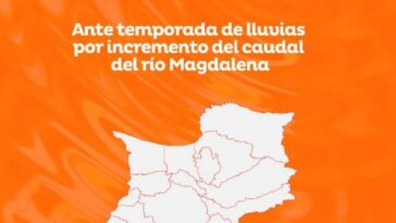 Declaran alerta roja en el departamento por incremento del caudal del río Magdalena