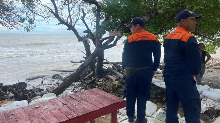 La erosión en playa de Puerto Colombia.