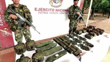 Ejército Nacional ubicó material de intendencia en el municipio de El Zulia