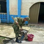 El Batallón de Ingenieros de combate N°15 en articulación con el consejo parroquial de Guarato, realizaron obra comunitaria en la Iglesia Inmaculada Concepción.