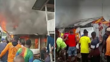 El drama de un bombero en Chocó al que se le incendió la casa: “Quedamos en la calle”