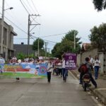Estudiantes de Los Garzones protestaron por el cruel asesinato de María Valencia Rodríguez