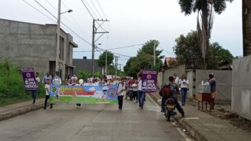 Estudiantes de Los Garzones protestaron por el cruel asesinato de María Valencia Rodríguez