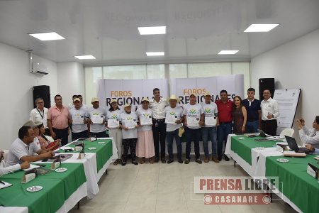 Foro Regional con productores, gremios y alcaldes de Casanare realizó Banco Agrario