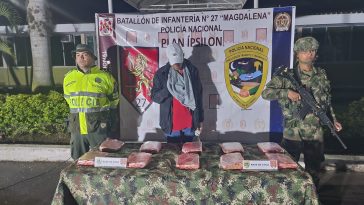 Fueron incautados 15 kilos de base de coca en la vía Pitalito-Mocoa por Ejército y Policía