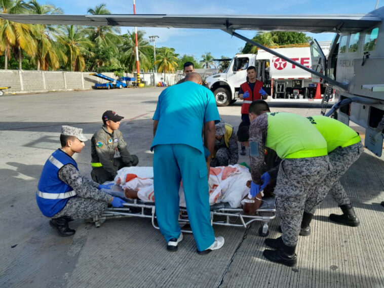 Fuerza Aérea trasladó cuatro pacientes de Providencia hacia San Andrés