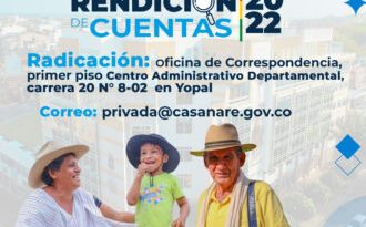 Habilitada inscripción de ponencias de cara a la rendición de cuentas 2022, de la Gobernación de Casanare