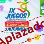 Juegos Departamentales Deportivos y Recreativos de Función Pública en Tauramena Casanare, fueron aplazados para el mes de diciembre 